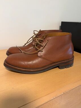 NWT J. CREW Men’s Leather Dessert Boots Size 11